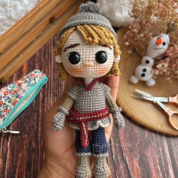 Kristoff FROZEN – amigurumi pattern – PDF Doc - Esp/Eng