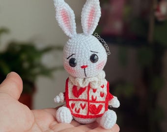 Conejo blanco de Alicia - White rabbit – Patrón amigurumi PDF ESP