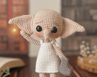 Dobby, is free – dobby the house elf, Amigurumi Pattern Esp/Eng