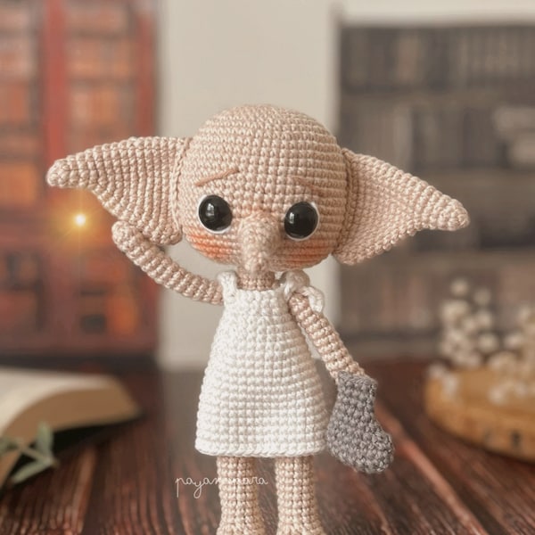 Dobby, is free – dobby the house elf, Patrón amigurumi Esp/Eng