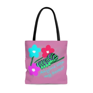 Hooka Caterpillar AOP Tote Bag Alice nel Paese delle Meraviglie Graphic Art Regali