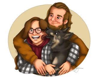 Digital Couple Portrait