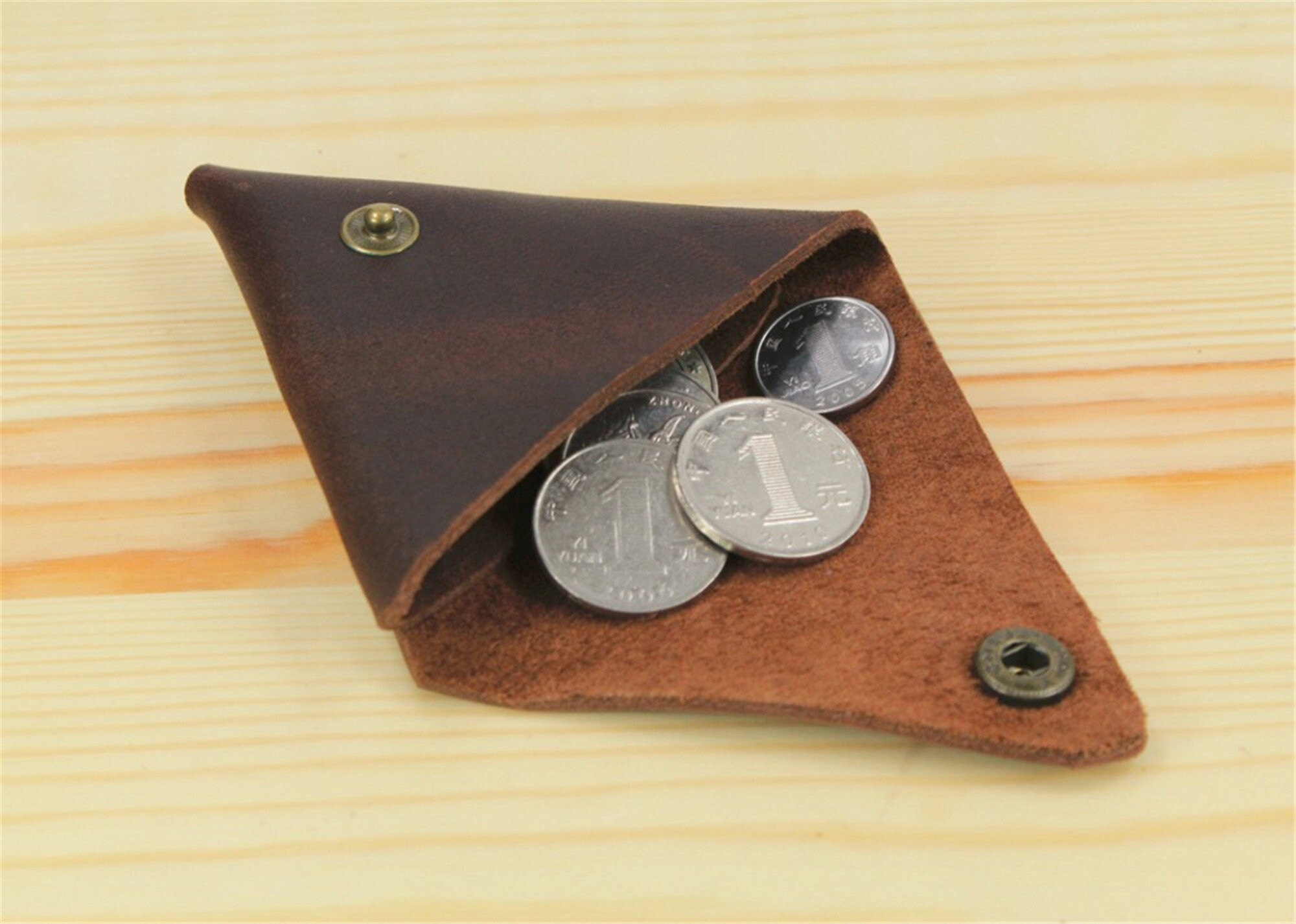 Handgemachte Vintage Echtleder Geldbörse kleine Münztasche | Etsy