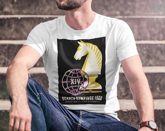 chess t shirt, Chess Olympiad Tee, Game Lover's Shirt, Chess Theme shirt, Chess Gift, gift for chess player, ajedrez, schach, echecs, skak