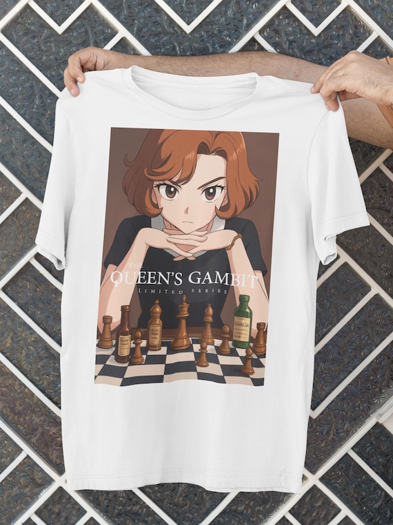 Queen's Gambit Tee, Chess Shirt, Anime Apparel, Gamer Gift, Chess