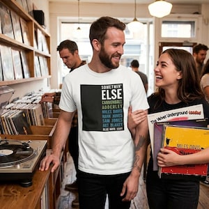 Koszulka unisex z grafiką albumu Vintage Jazz Record, koszulka Somethin' Else, Coltrane, prezent dla miłośnika muzyki, miłośnik jazzu, prezent dla muzyka, koszulka muzyczna