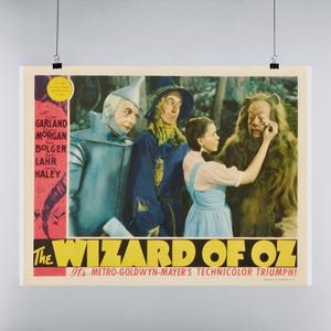 Vintage Wizard of Oz Movie Poster: Classic Film Room Decor
