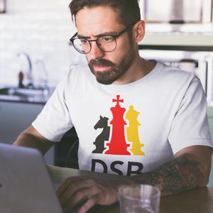 Camiseta vintage de la Federación Alemana de Ajedrez: Diseño de la Federación Alemana de Ajedrez