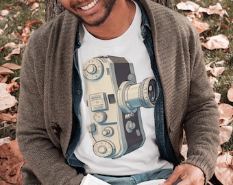 Vintage Camera Tee, Gift for Photography Lovers, gift for photographers, Analog Film Camera, camera t shirt