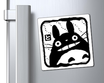 Ímã de vinil fofo do Totoro, arte para geladeira, desenho animado japonês, presente do Studio Ghibli, anime, ímã para carro