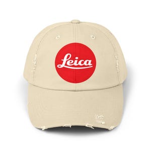 Unisex Distressed Cap with Vintage Leica Logo, Casual Cap for Photography Lovers, Gift for Camera lovers, gift for photographer