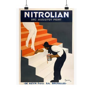 Vintage Paint Sales Poster Art Print, Vertical Posters for Home Decor, Wall Art, Art Deco Advertisement, Ad Art, Gift Idea, gift for her