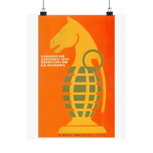 Chess Tournament Poster, chess poster, Wall Art, Game Room Decor, Chess Lover Gift, Chess print, Cuba poster, gift for chess player