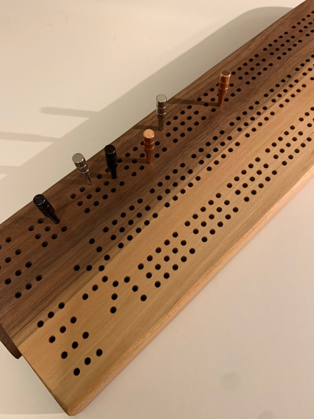 Wood Crib Board With Storage for Pegs 6 Metal Pegs Incl. Etsy UK