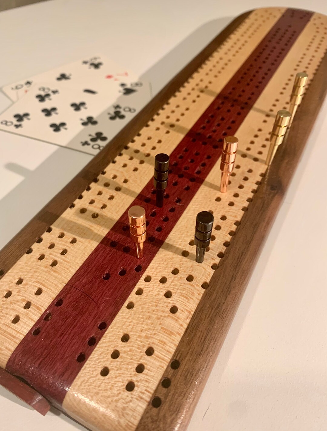 Wood Crib Board With Storage for Pegs 6 Metal Pegs Incl. Etsy Canada