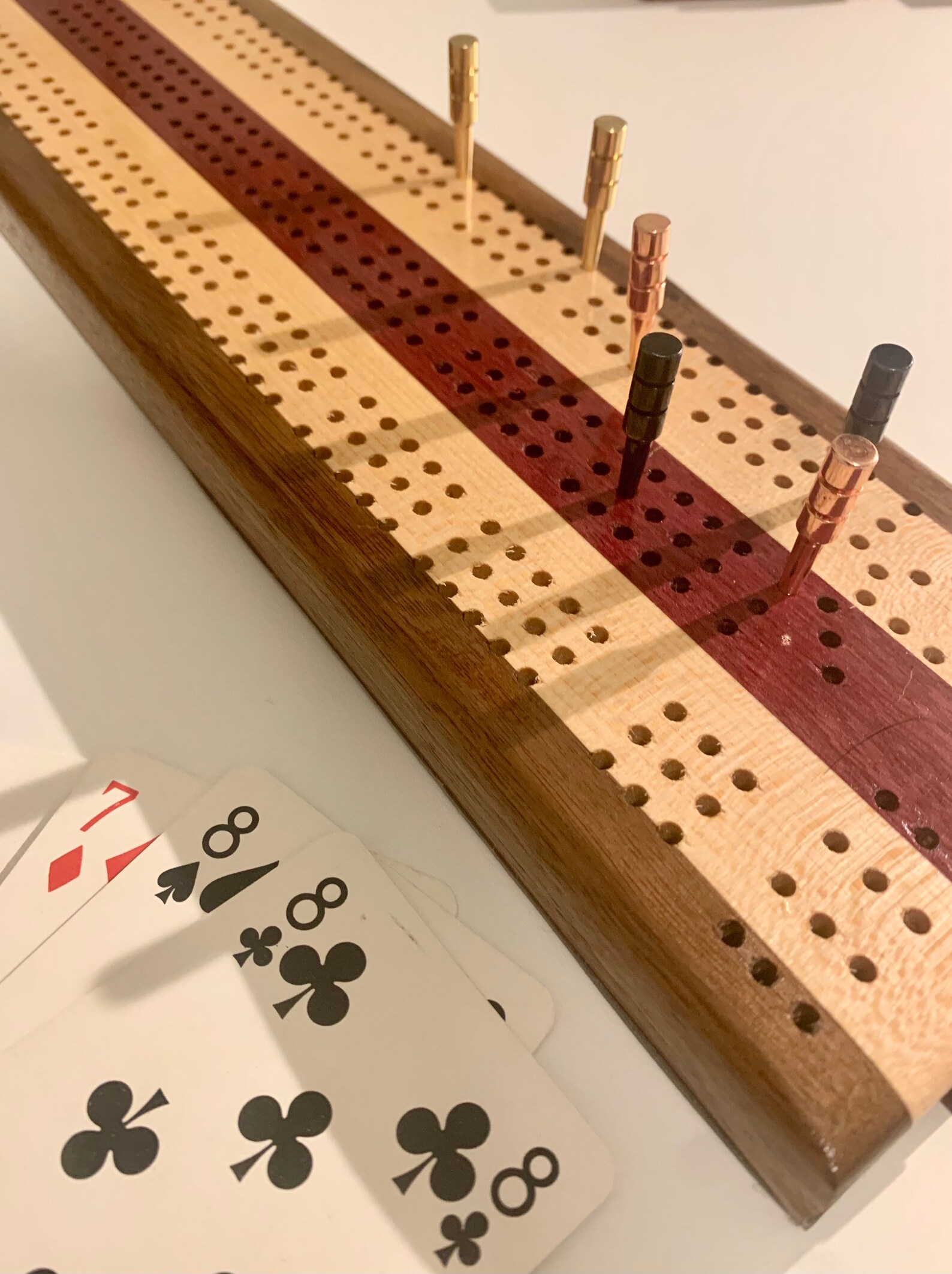 Wood Crib Board With Storage for Pegs 6 Metal Pegs Incl. Etsy Canada