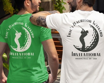 Golf Bachelor Party Weekend Shirt for Golf Weekend Bachelor Party Gift for Group Golf Trip Shirt for Groomsman Personalized Gift from Grooms