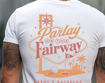 Parlay on the Fairway Golfshirt, Vegas Golf Gambling Tee, Las Vegas Golf Trip Shirt, Guys Golf Weekend, Bachelor Golf Party Tee