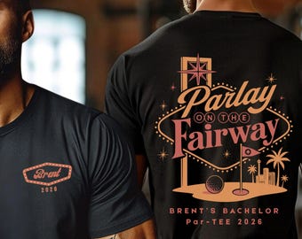 Parlay on the Fairway Golfshirt, Vegas Golf Gambling Tee, Las Vegas Golf Trip Shirt, Guys Golf Weekend, Bachelor Golf Party Tee