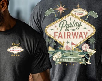 Vegas Golf- und Social-Club-Shirt, Las Vegas Golftrip-T-Shirt, Retro-Golfshirt, Herren-Golfwochenende, Junggesellenabschied, Golf-Crew-Shirt