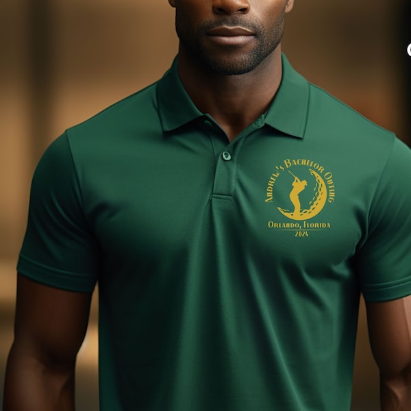 Custom Golf Shirt Golf Bachelor Party Polo for Golf Trip Bachelor Party Gift for Golf Trip Shirt for Groomsman Personalized Groomsman Gift