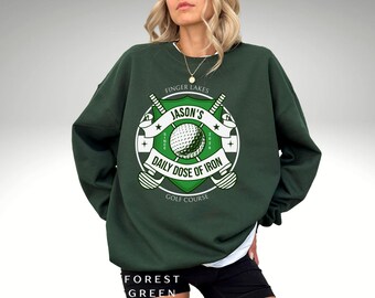 Funny Mens Golf Sweatshirt Rude Golfer Shirt Custom Golf Lover Gift Iron Man Golf Pun Cozy Golf Dad Sweater Daily Golfer Sweater