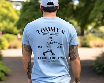 Personalized Groomsmen Tee Bachelor Party Shirt Wedding Favor Shirt Mens Baseball Groom Crew Tshirts Custom Wedding Party Outfit Group Shirt
