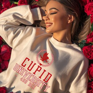 Funny Valentine&#39;s Day Sweatshirt Valentine Day Outfit for Girl Cute V-Day Gift for Valentines Day Gift for Woman Valentine Apparel Woman
