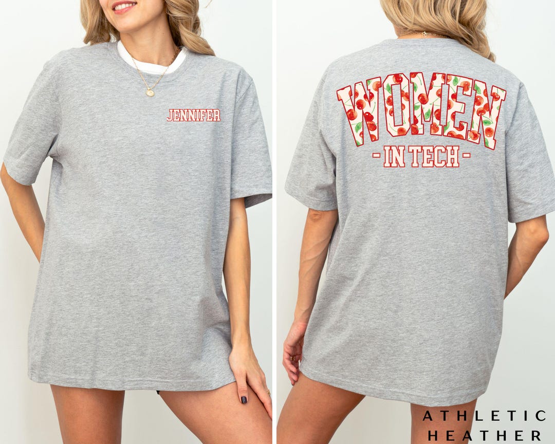 Empower Women in Technology Shirt Woman in IT Empowerment Gift Cherry ...