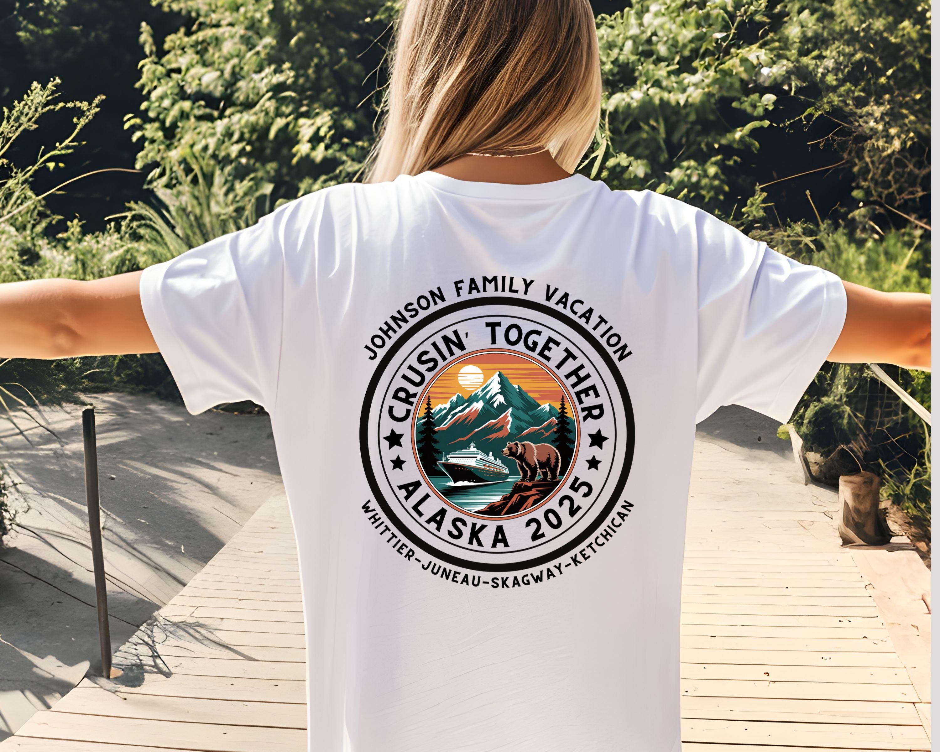 Alaska Cruise 2025 familieshirt Bijpassend cruisevakantie T-shirt Alaska Trip Group Shirt Cruise Crew Shirt Glacier Cruise Shirt Alaska Family