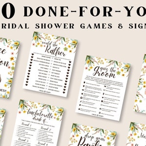 Fun Bachelorette Party Games Printable Done for You Games Easy Bachelorette Games for Shower Party Games Printable Games Bridal Shower Games
