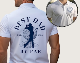 Daddy Birthday Gift Custom Dad Golf Polo Shirt Fathers Day Gift Personalized Polo Shirt for Dad Golf Gift