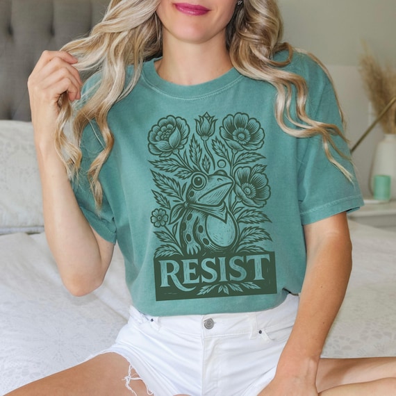 Portland Frog Protest Shirt Anti Fascism Shirt Anti ICE Activist Shirt Feminist Equality Resistance Top Fit for Gifting Empowering Women Tee