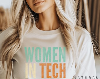 Women in Tech Shirt Girls Who Code Gift Women in Tech Shirt Cadeau voor webontwikkelaar Shirts voor programmeren Cadeau voor zwarte vrouw in Tech