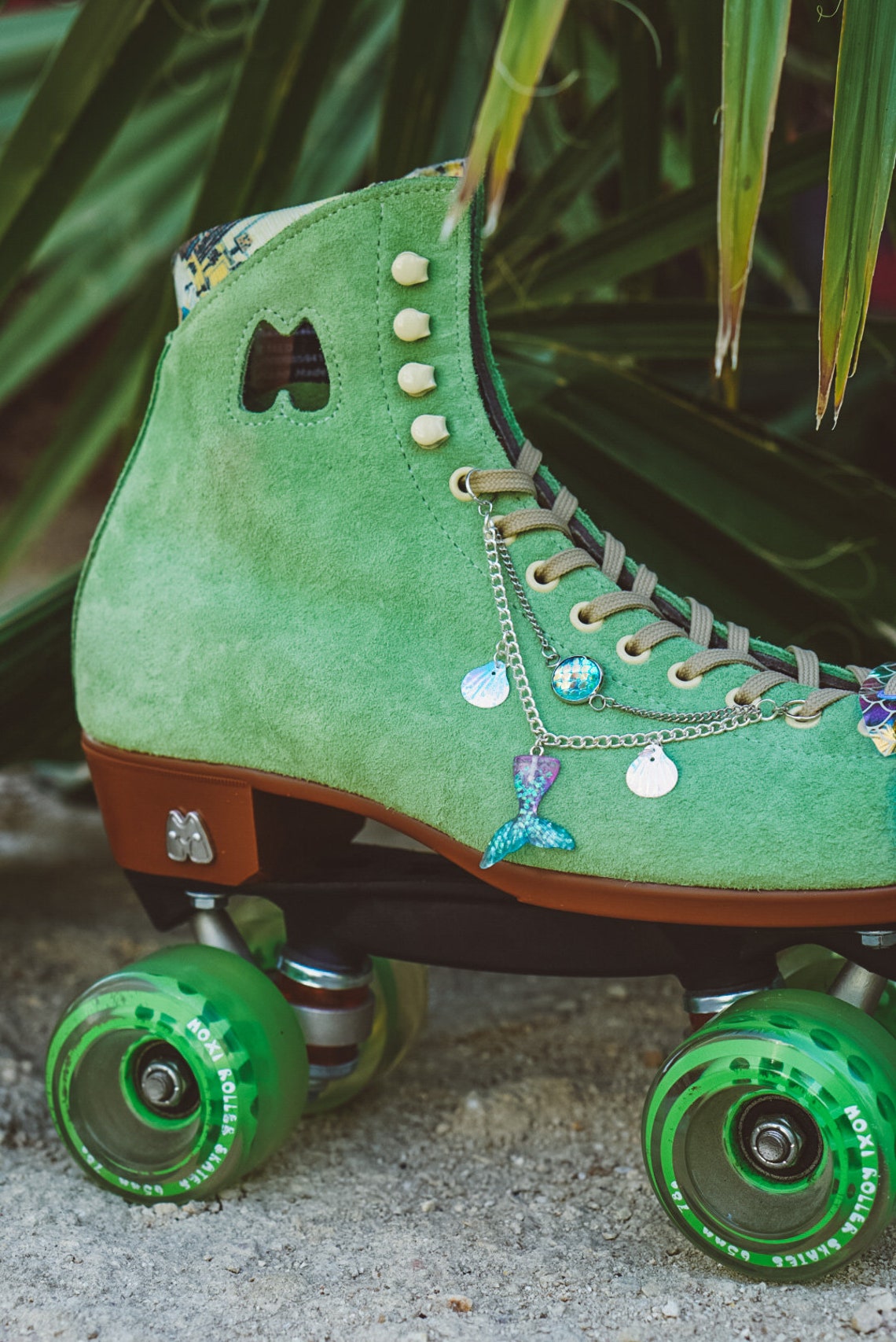 Roller Skate Accessories Lace Eyelet Chain Two Toned Etsy