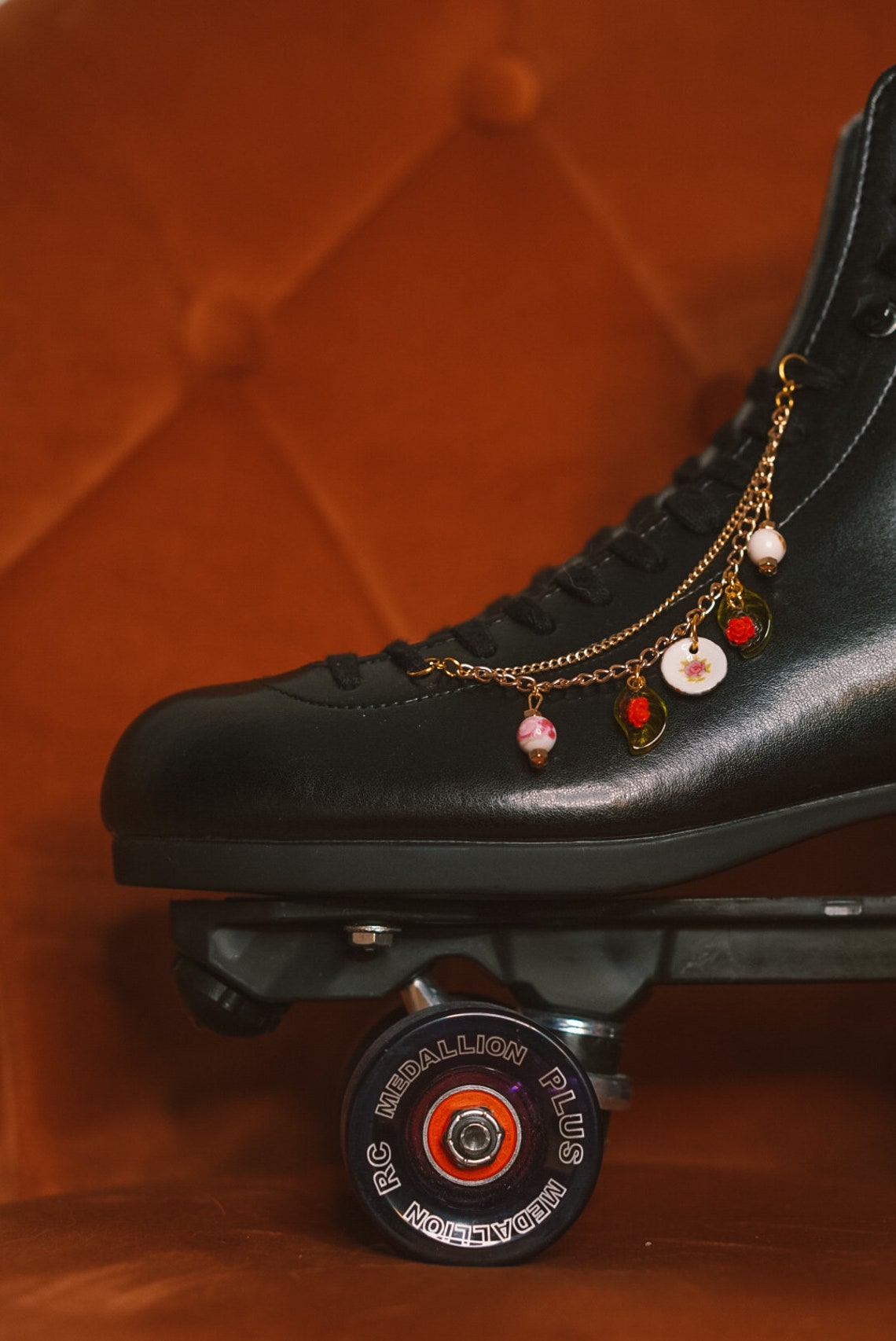 Roller Skate Accessories Lace Eyelet Chain Cottagecore Tea Etsy