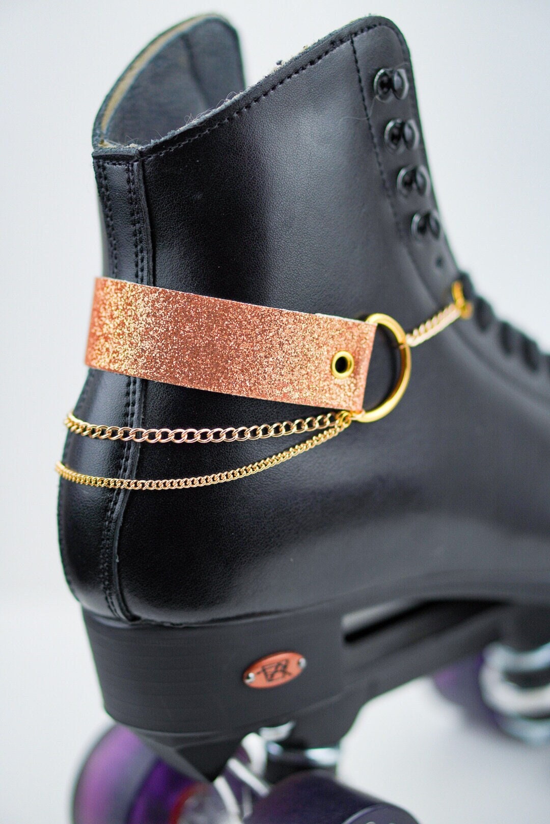 Gold Glitter Boot Harness Roller Skate Accessories Boot Etsy