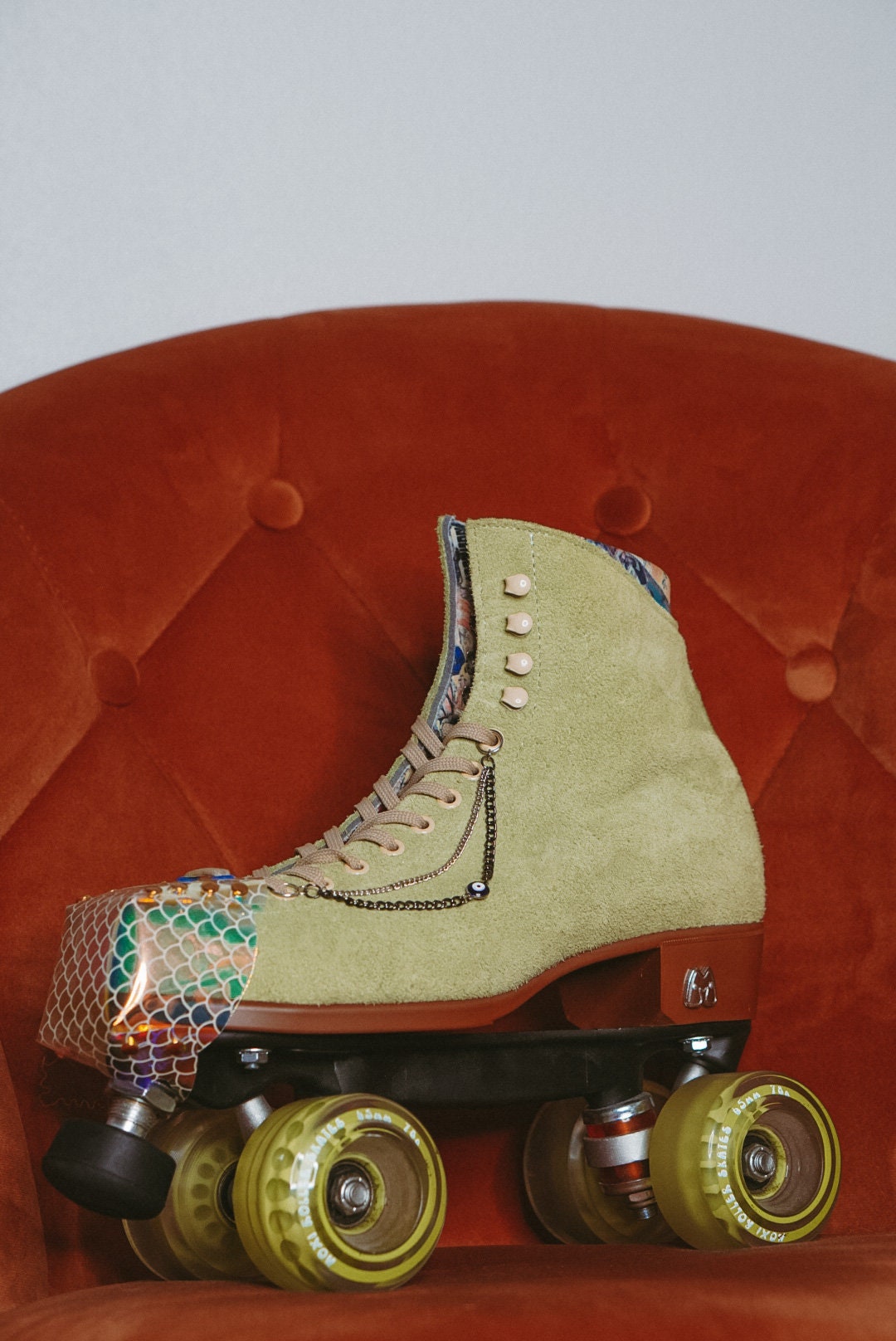 Roller Skate Accessories Lace Eyelet Chain Two Toned Etsy