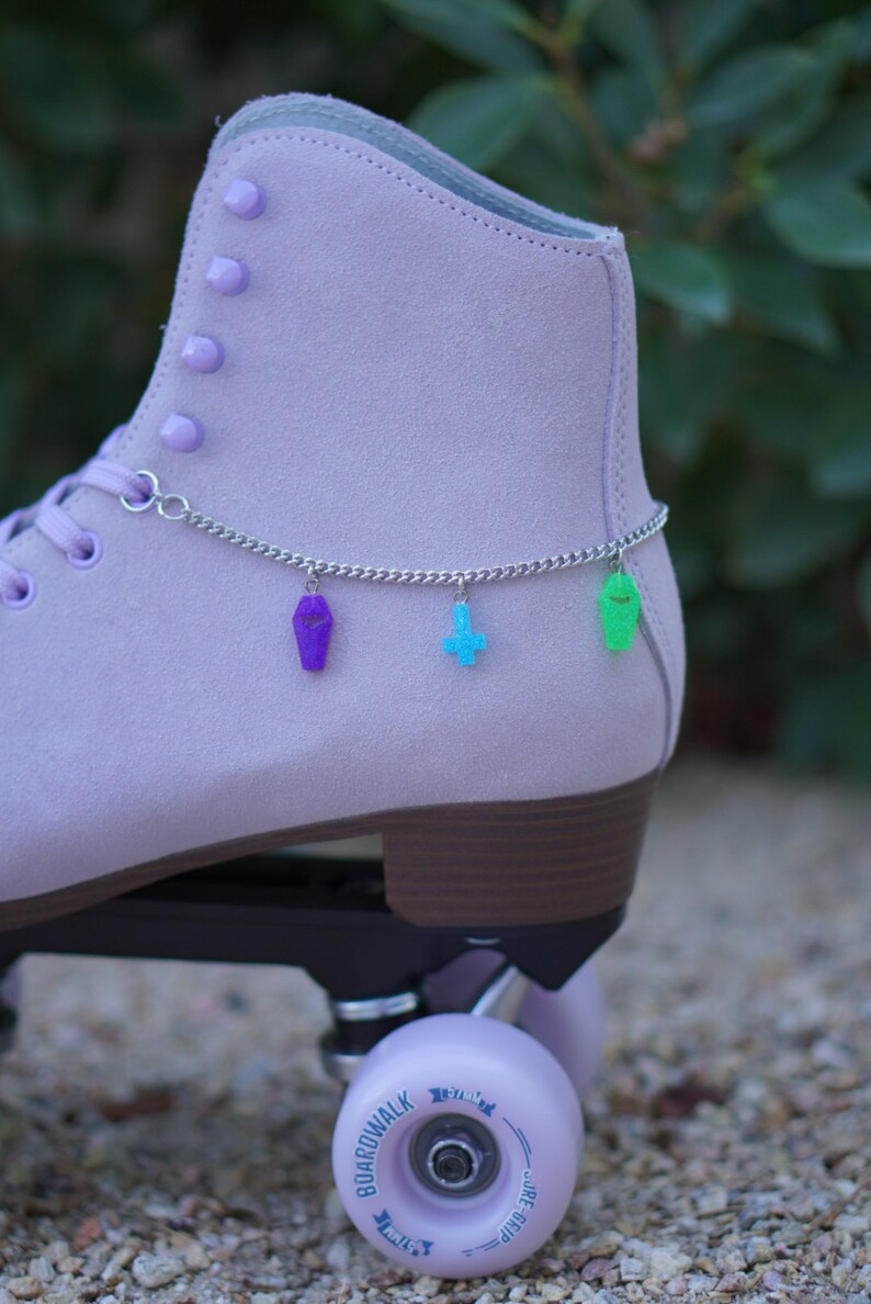 Roller Skate Accessories Skate Chains Silver Skatelet With Etsy