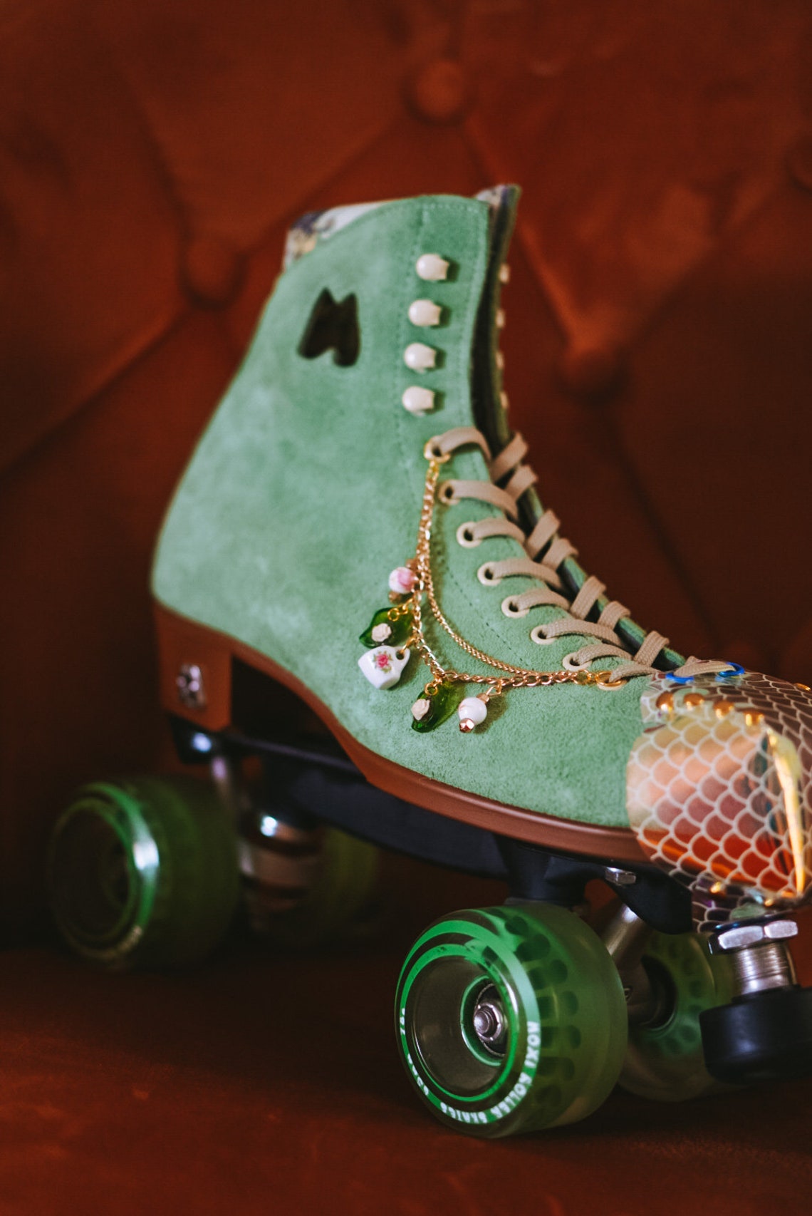 Roller Skate Accessories Lace Eyelet Chain Cottagecore Tea Etsy