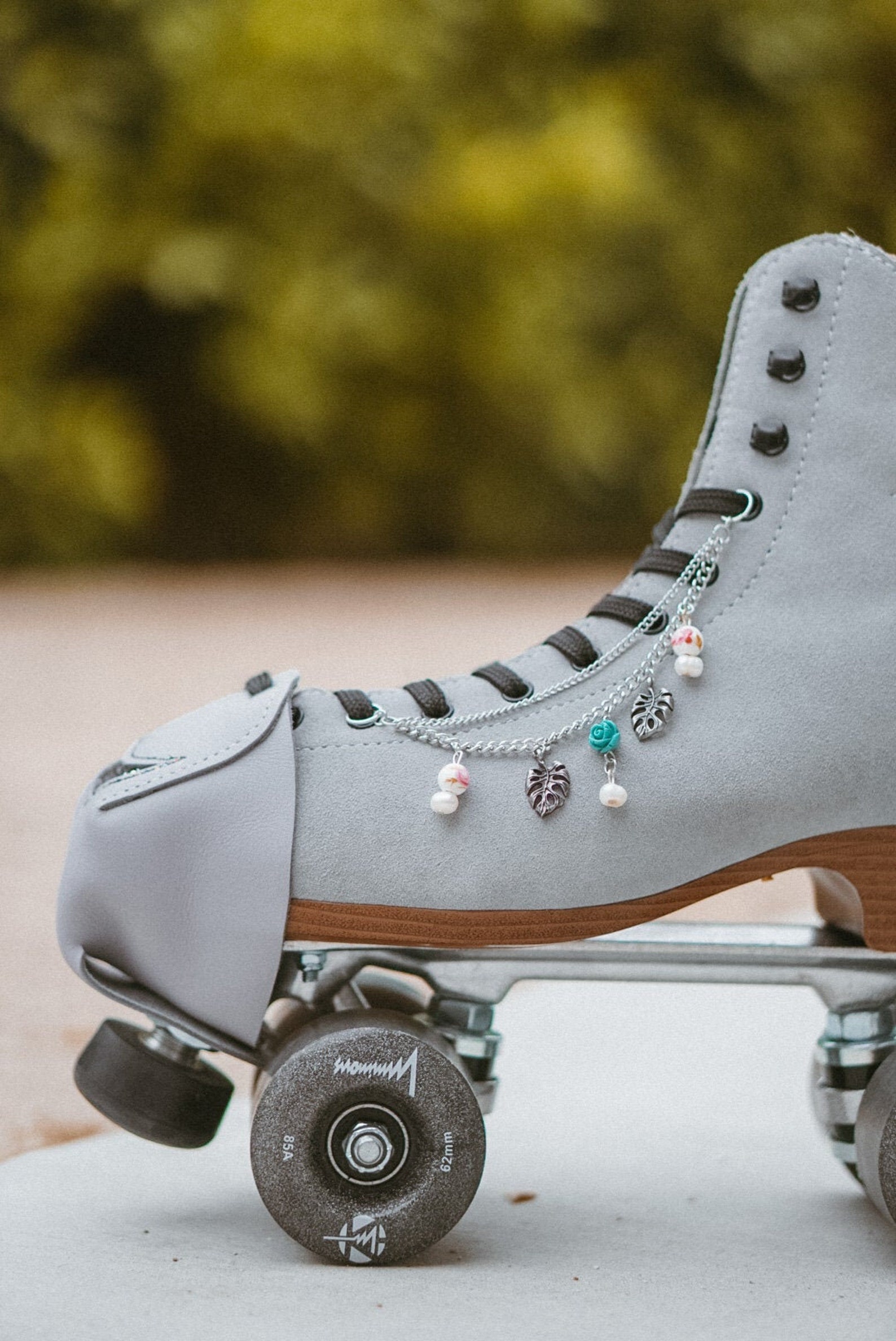 Roller Skate Accessories Lace Eyelet Chain Monstera Etsy