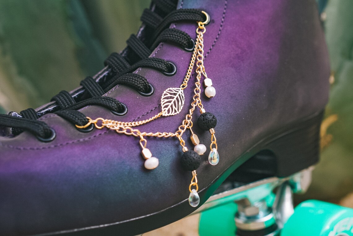 Roller Skate Accessories Lace Eyelet Chain Gold Chain Etsy UK