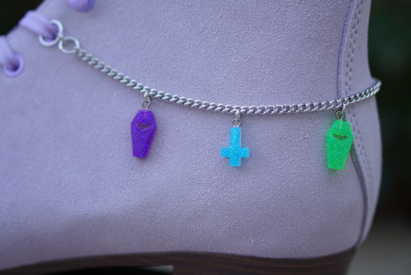 Roller Skate Accessories Skate Chains Silver Skatelet With Etsy