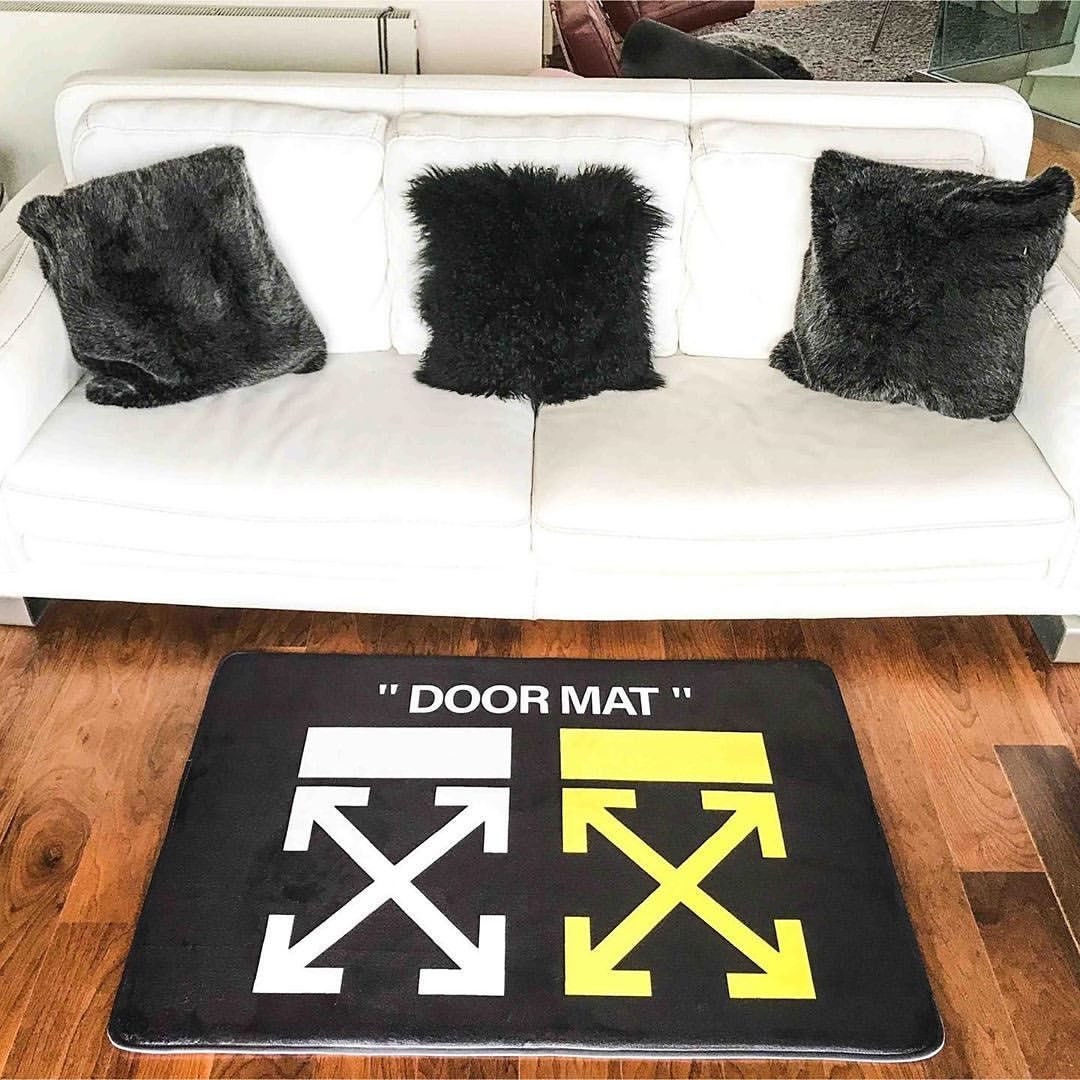 OffWhite Sneaker Mat Cool Door Mat Dope Home Decor Etsy