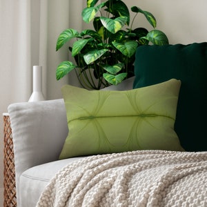 Abstract Art Spun Polyester Lumbar Pillow