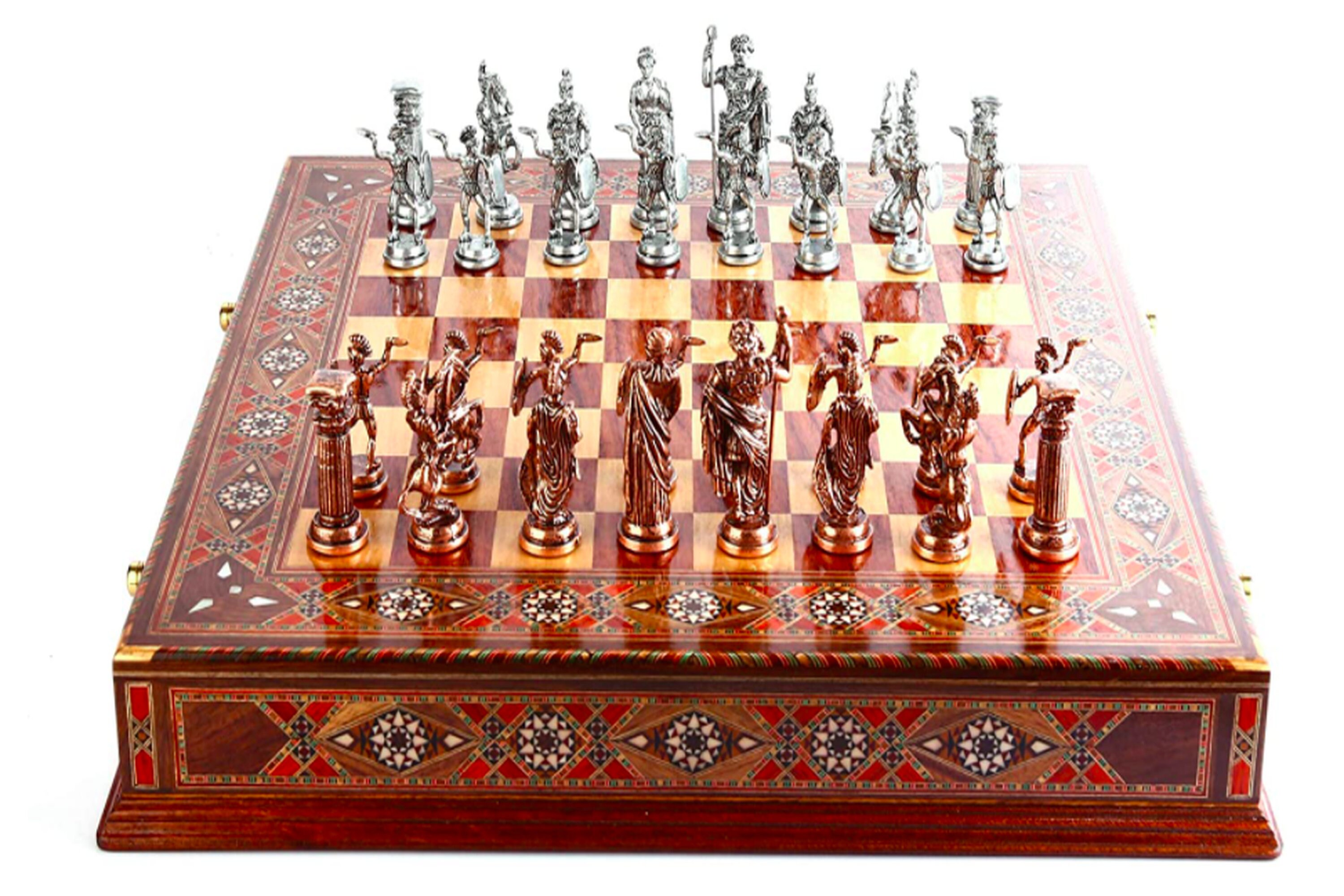 Metall Schach Set für Erwachsene Historische Antike Kupfer Rom | Etsy