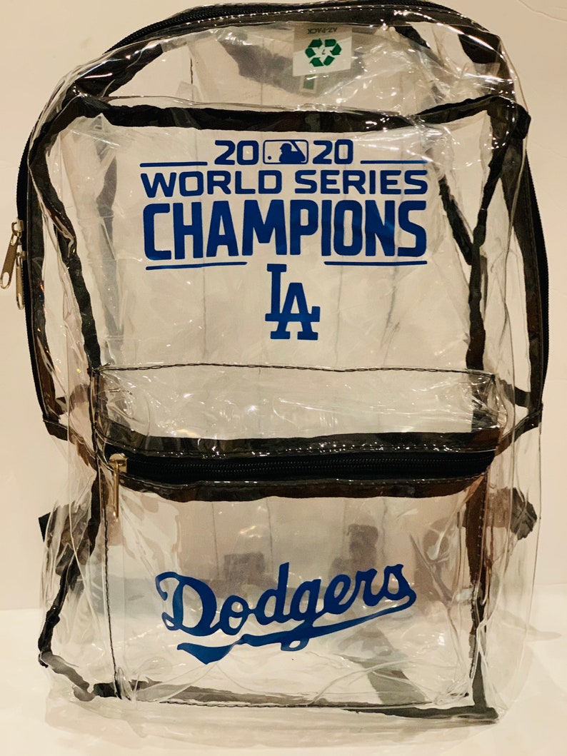 clear dodgers backpack