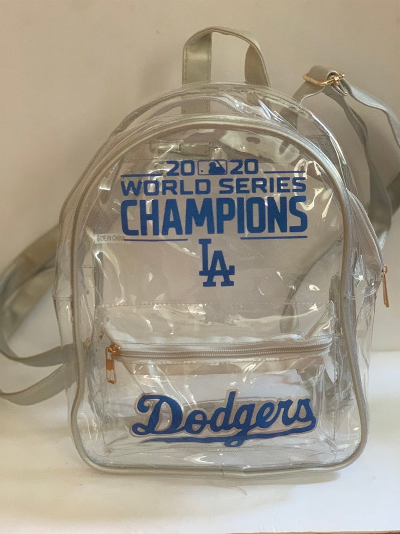 clear dodgers backpack