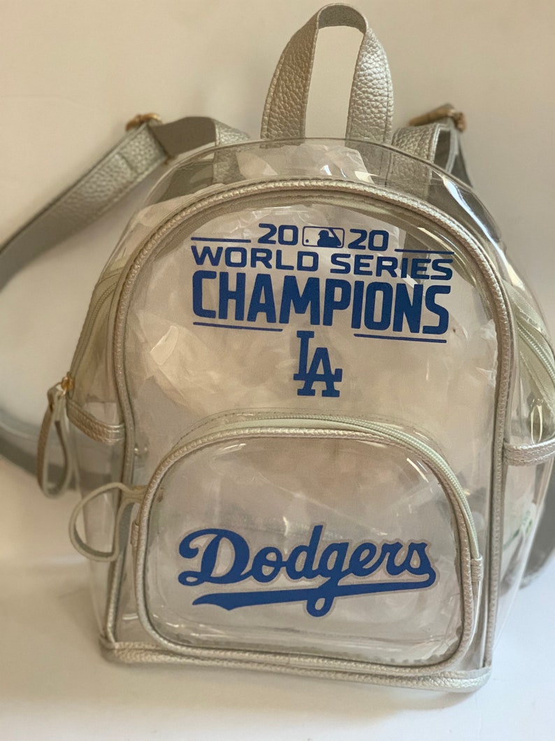 clear dodgers backpack