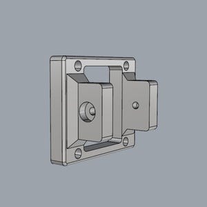VESA (100x100mm) Monitor Mount for 40 Series Aluminum Profile (40x80mm) | 3D Print Model